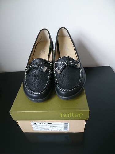 Hotter vogue black leather low - vogue,
