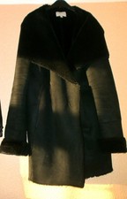 Monsoon Black Suede Look Faux