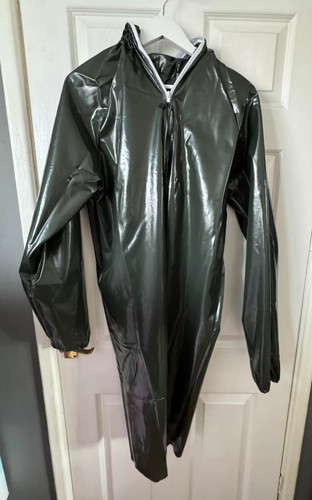 Unisex pvc hooded smock - pvc, in