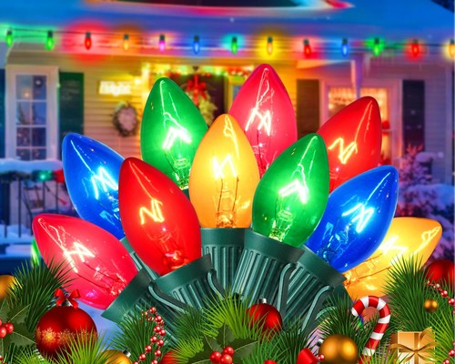 50ft multicolor christmas - 50ft, c7