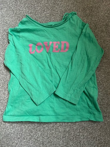 Loved green long sleeve - ‘loved’,