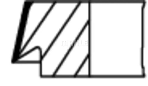 Piston ring set 013 - , 10102