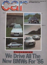 CAR September 1985 featuring
