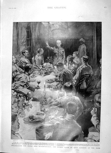 Original old antique print - old,