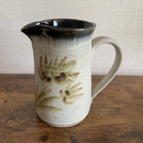 Studio pottery jug - studio, marked