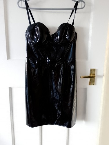 Black pvc dress - pvc, bnwot