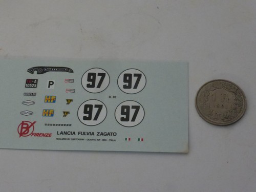 Decals lancia fulvia - 1:43,