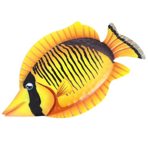 Metal ocean fish wall decor - wall,