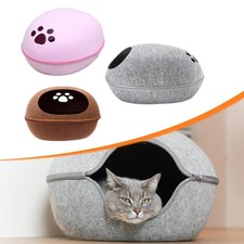 Felt cat bed cave hideaway - felt,