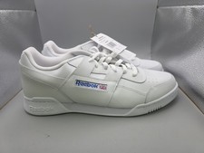Reebok Men's Workout Plus Cross Trainer Off White UK 12 EU 47 Brand New 