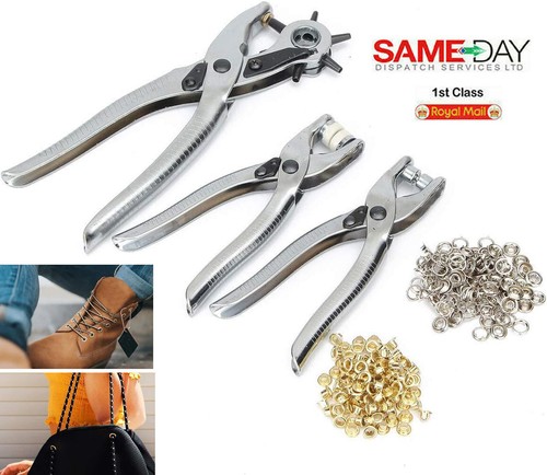3pc leather belt hole - hole, punch