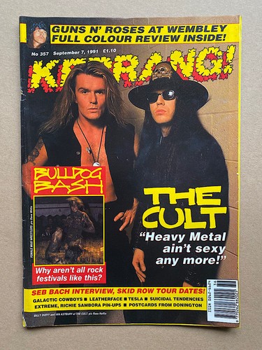 Cult kerrang 357 - cult, magazine