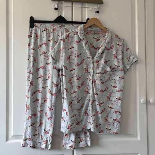 Ladies blue bird print - tu,