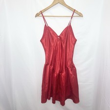 Vtg CINE STAR Red Satin