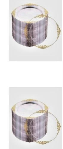 Pcs set transparent gold - 50,