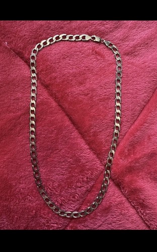 9ct gold heavy curb chain - 9ct,