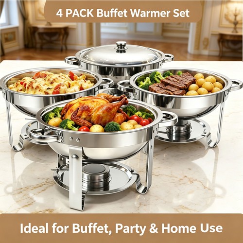 Round chafing dish - chafing,