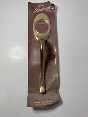 Vtg brass gainsborough - brass, push