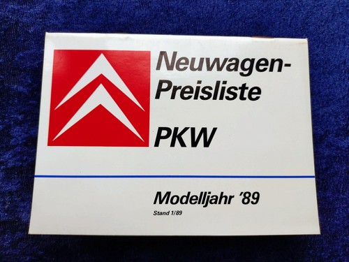 Citroen price list 1989 ax - citroen,