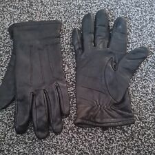 MARKS AND SPENCERS LADIES  BROWN LEATHER GLOVES SIZE MED-LARGE