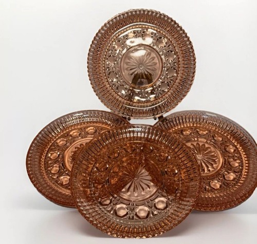 Indiana glass peach plates - glass,