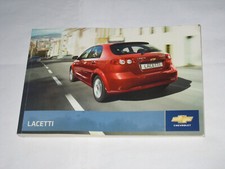 Chevrolet Lacetti Owners Handbook Pack 2009