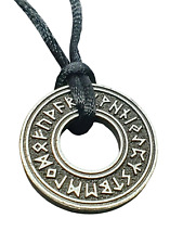Rune Wheel Pendant Necklace