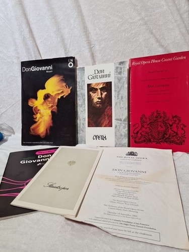 Don giovanni opera programmes - opera,