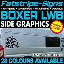to fit PEUGEOT BOXER L3 LWB COMPASS STICKERS GRAPHICS CAMPER VAN MOTORHOME