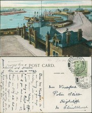 Southampton Pier GB 1908 Boscombe Cancel 