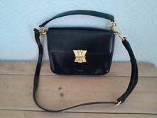 Kassandre Paris 'Classique Tessa' Leather Shoulder Bag in Black