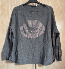 Mint Velvet Lips Jumper Size S Cotton With Cashmere