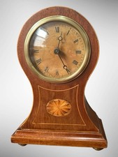 Edwardian Inlaid Wooden Mantle