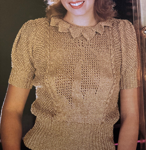 1940 pretty short sleeve - 1940's,