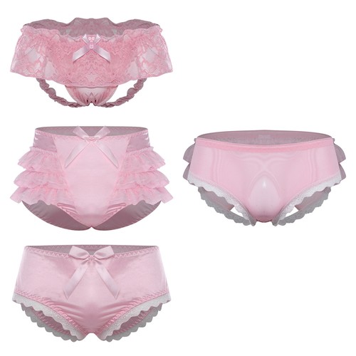Men ruffled satin - ruffled,