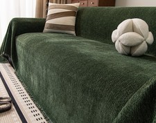 Dark Green Chenille Thick
