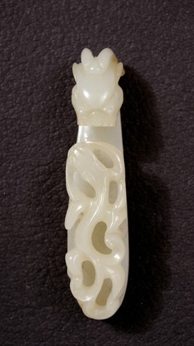 19c chinese white jade - chinese,