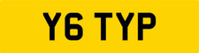 TIP OLD REG NUMBER PLATE Y6