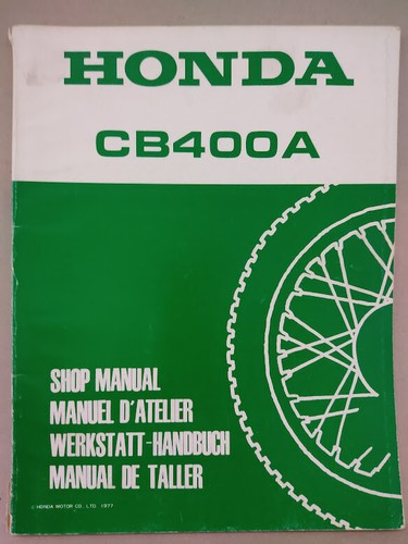 Honda cb400a shop manual - cb400a,