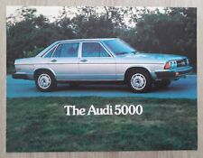 Audi 5000 Series Saloon Brochure / Leaflet 1978 - 2144cc  5 Cylinder