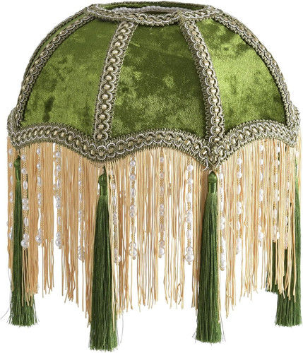 Victorian velvet lampshade - victorian,