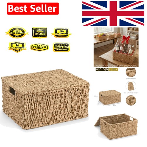 Storage boxes with - lids,, woven