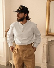 Collarless Grandad Shirt