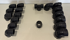 Plastic waste fittings 40/32mm threaded/solvent weld waste pipe job lot