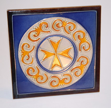 Knights of Malta ceramic tile- free standing - Beautiful w/ free UK postage.