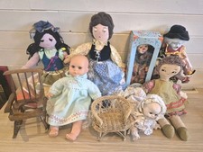 Vintage Doll Collection Job Lot Bundle - Topsy Turvy Dolls + Others - 7 Dolls 