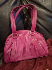 DENTS LEATHER FUSHIA PINK