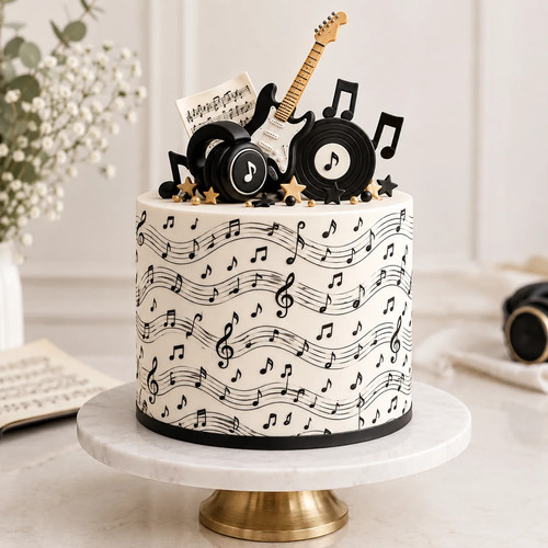 Music notes seamless pattern - seamless,