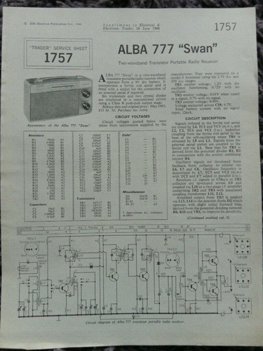 Alba 777 swan waveband - 777,