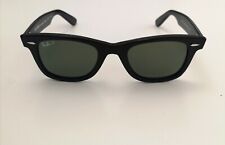 Ray-Ban Polarised Sunglasses Wayfarer Original Black 2140 50mm Icon 60% Off Sale